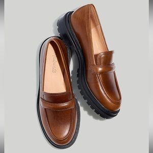 NWOB Madewell Bradley Leather Lugsole Loafers 8.5